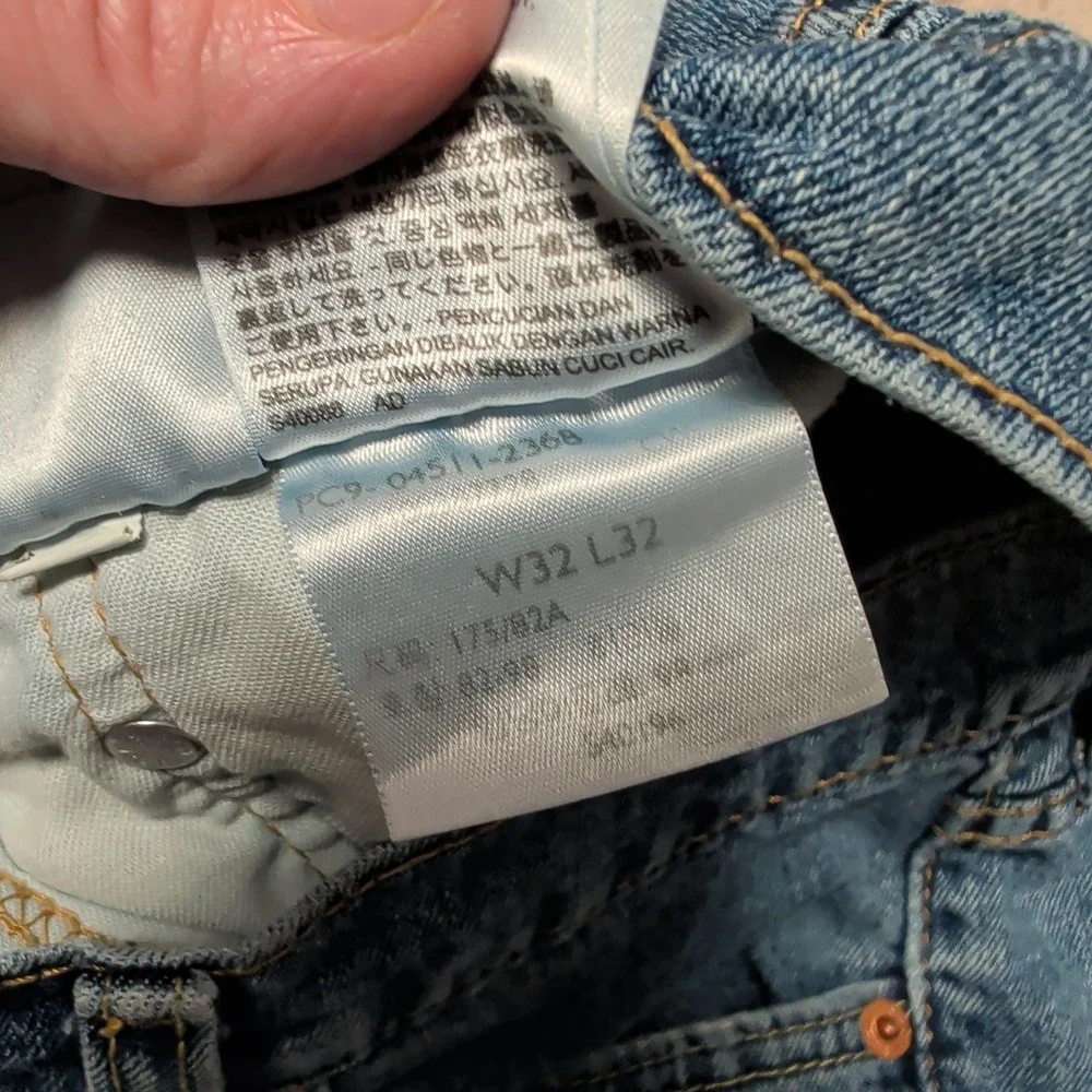 Levi's 511‎ Slim Fit Jeans Mens 32x32 Blue Straight Leg Stretch Denim 30